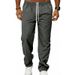 Men's Clothing Men's High Street Casual Loose Straight Leg Trousers Breathable Light Luxury Business Commuter Style_viptrois.com
