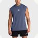 Men's Clothing Wide Shoulder Sleeveless T Shirt Sports Vest Fitness Clothes Training Brothers Show Muscle Loose Waistcoat_viptrois.com