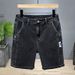 Men's Clothing Summer Fashion Denim 5 Point Shorts Ins Style Fashion Straight Tube Ripped Shorts_viptrois.com