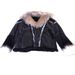 Men's Clothing men's leather fur one piece large fur sleeve coat_viptrois.com