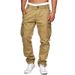 Men's Clothing Multi Pocket Overalls Men's Outdoor Sports Trousers Pure Cotton Work Clothes Outdoor Trousers_viptrois.com
