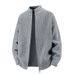 Men's Wavy Knit Cardigan Sweater - Oversized Batwing Loose Fit Long Sleeve Semi-Turtleneck Pullover For Autumn & Winter_viptrois.com