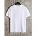 Manfinity Camiseta Manga Corta Casual Para Hombre Con Estampado De La Virgen María_viptrois.com