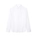 CT Brand Clothing Spring And Autumn Men's Pure White Point Collar Business Casual Jacquard Long Sleeve Shirt C3U11200_viptrois.com