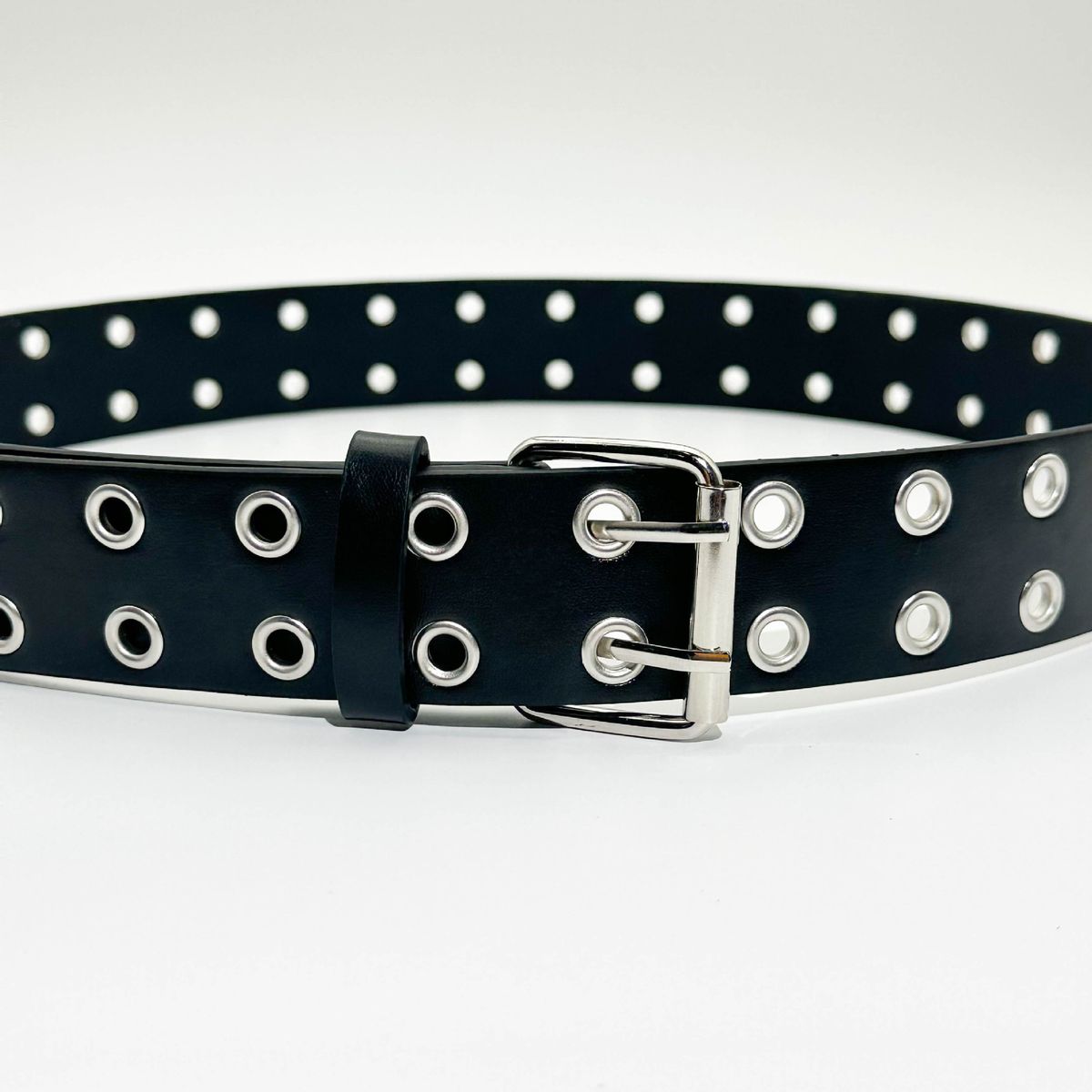 Fashion American Style Internet Celebrity Full Hole For Women Hip Hop Punk Trend Double Row Cool Waist Belt New Model_viptrois.com