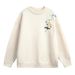 Textured Floral Embroidered Sweater Men's Loose Pullover Knitted Sweater Thickened Thermal Thread Jacket_viptrois.com