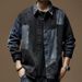 American Heavy-duty Washed Retro Denim Men's Spring Splicing Contrasting Color Long-sleeved Shirt Men's Denim Jacket_viptrois.com