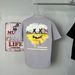 Pi Shuai Gao Street Pure Cotton Round Neck Pullover for Men Women, Youth and Beauty, American Loose Dark Short sleeved_viptrois.com