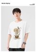 Retro American Short-sleeved T-shirt Men's 2026 New Khaki Casual Loose Summer Cotton Half-sleeved Clothes Top_viptrois.com