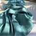 Unisex Natural crepe monochrome long pirn crepe silk scarf Scarf_viptrois.com