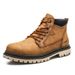European Warm Series Outdoor Work Shoes 2025 Spring And Autumn New Fashion Casual Large Size Couple Yellow Men's Martin Boots_viptrois.com