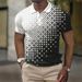 New Men's Polo Shirt Printed Short Sleeve European Size T-Shirt Top_viptrois.com