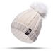 hot selling knitted hat wool hat autumn and winter plus velvet thickened scarf hat set special pullover hat_viptrois.com