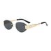 New Frameless Trimmed Metal Sunglasses Cross Border Retro UV400 Trendy Sunglasses High End Fashion_viptrois.com