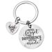 Bag Pendant Inspirational Quotes Stainless Steel Keychain To Give Female Male Friends An Encouraging Gift_viptrois.com