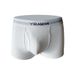 Pulse Men's Boxer Briefs Ribbed Cotton Simple White European Pure Large Size Underwear Cross-Border High Elasticity In Stock_viptrois.com