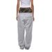 Men's Clothing European And American 2025ins Style Fashion Brand Double Waist Sweatpants Street Hip Hop Men And Women Straight Loose Casual Pants_viptrois.com
