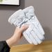 Women's Gloves Riding, Cute Warm, Touchscreen Compatible, Winter Thickened And Fleece-Lined For Electric Bikes_viptrois.com