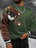 Men's Digital Print Hoodie Streetwear Casual Long Sleeve Pullover Sweatshirt For Teens & Young Adults_viptrois.com