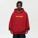 Autumn And Winter Heavy Trendy Brand Letter Sweater Men's Hooded Loose Velvet American Street Couple Top Jacket_viptrois.com