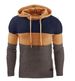 Men's Jacquard Sweater Long-sleeved Sweater Warm Color Hooded Sweater_viptrois.com