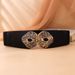 Fashion Women Elastic Waist Stretch Korean Style Versatile Dress Shirt Sweater Decoration Wide Waistband Belt_viptrois.com