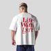 Men's Clothing LYFT 210G pure cotton sports casual T shirt spring and summer round neck running loose short sleeved fitness training top_viptrois.com
