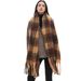 Unisex Shawl Autumnwinter circle shawl with thick coffee Maillard scarf_viptrois.com