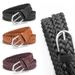 Women Braided BeltsBraided Retro Women's Belt With Casual Pants Dress Women's Thin Hole Free Women's Belt_viptrois.com