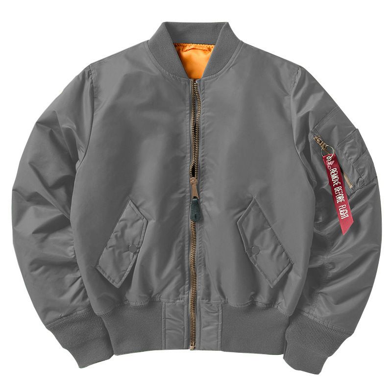 Men's Clothing Men's Ma1 Pilot Jacket Baseball Jacket Trend Ins Spring And Autumn Thin Outerwear Air Force Army Green Couple Bread Coat Coat_viptrois.com