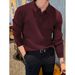 Solid Color Pit Stripe Pullover Knitted Sweater For Autumn And Winter Fashion, Wool Solid Color Thread Sweater_viptrois.com