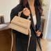 Small Bag Women's Handbag New Style Simple Messenger Bag Solid Color Small Fresh Foreign Temperament Commuting Shoulder Small Square Bag_viptrois.com
