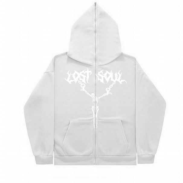 2023 Full Face Zipper American Y2K Style Skull Iron Rope Print Hoodie Jacket_viptrois.com