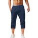 Unbeatable Quality 2025 Summer New Leisure Sports Cotton And Split Shorts Men's Jogging Pants_viptrois.com