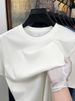 【 Pure Cotton 】 American Style Handsome Short Sleeved T-shirt For Young Men And Women, Summer Trendy Brand Street Solid_viptrois.com