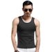 Men's Clothing Men's Vest Elastic Tight Milk Silk Solid Color Sports Vest Men's Summer Slim Fit Bodybuilding Bottoming Shirt_viptrois.com