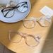 2025 Radiation For Women Retro Round Glasses Frame Anti Blue Light Eyeglasses_viptrois.com