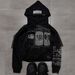 Men's Clothing Design Gothic Rock Hooded Sweatshirt Long Sleeved Top Pullover Hoodie_viptrois.com