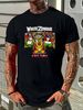 WHITE ZOMBIE - Black Zombie Short Sleeve Cotton Black All Size Gift Shirt AC1191 Fashion Soft Slightly Versatile Summer Streetwear Stretched_viptrois.com