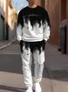 Stylish 3D Digital Print Hoodie & Pants Set - Trendy Two-Piece Outfit With Comfortable Round Neck Design_viptrois.com