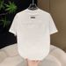2026 New Embroidered Short Sleeve T Shirt For Men, Summer Round Neck Loose Fit Trendy Casual Top_viptrois.com