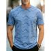 Exclusive Crew Neck T-Shirt Fashionable Casual Summer Cooling Top for Running And Sports Elasticity Young Middle-Aged Men's Clothing_viptrois.com