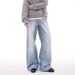 Men's Clothing Cleanfit Casual Washed Jeans For Men And Women Street Style Straight Loose Retro Trousers Wide Leg Pants_viptrois.com