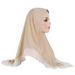Malay women's big girl crystal linen ruffle edge headdress hat headscarf H322_viptrois.com
