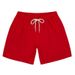 New Men's Quick Drying Swim Trunks Solid Color Casual Beach Shorts Four Point Lined Design_viptrois.com