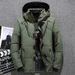 Doudoune Capuche En Duvet De Canard Blanc Pour Homme Pardessus Chaud Parka Thermique Manteau D Contract Haute_viptrois.com