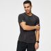 Men's Clothing Sports Quick-Drying Clothes T-Shirt Fitness Running Ice Silk Short-Sleeved Loose Breathable Round Neck Casual Clothes_viptrois.com