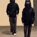 Double Hooded Bandit Sweatshirt Men's Autumn And Winter Heavy Stiff Hoodie Cleanfit Couple Thick Coat_viptrois.com