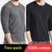 Pulse Long Sleeve T-Shirt Spring And Autumn Men's Cotton Color Round Neck Slim Fit Korean Version Youth Top Base Shirt Trendy_viptrois.com