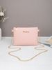 Women's Crossbody Clutch Bag - Stylish Striped Chain Shoulder Bag 2-in-1 Convertible Handbag For Casual & Evening Use_viptrois.com
